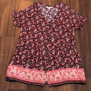 UO Pattern Cold Shoulder Dress